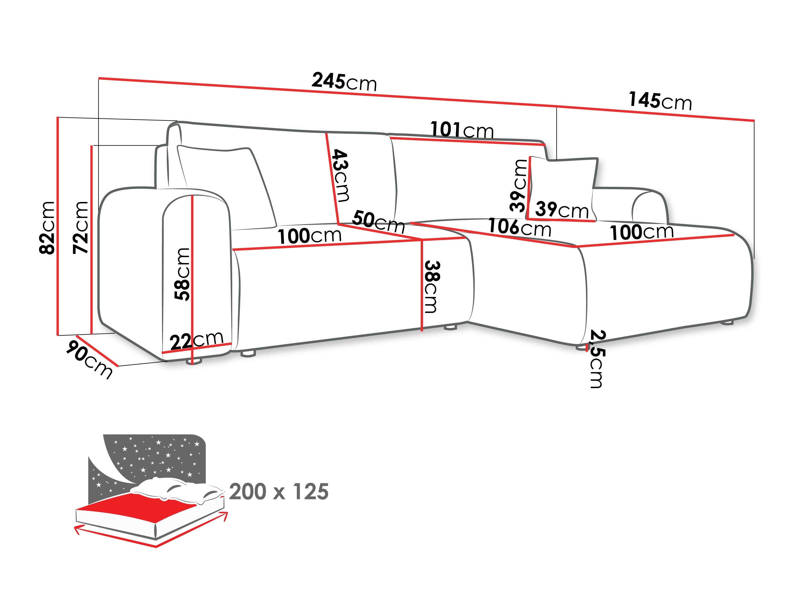 Ecksofa Luxum (Taro 01)