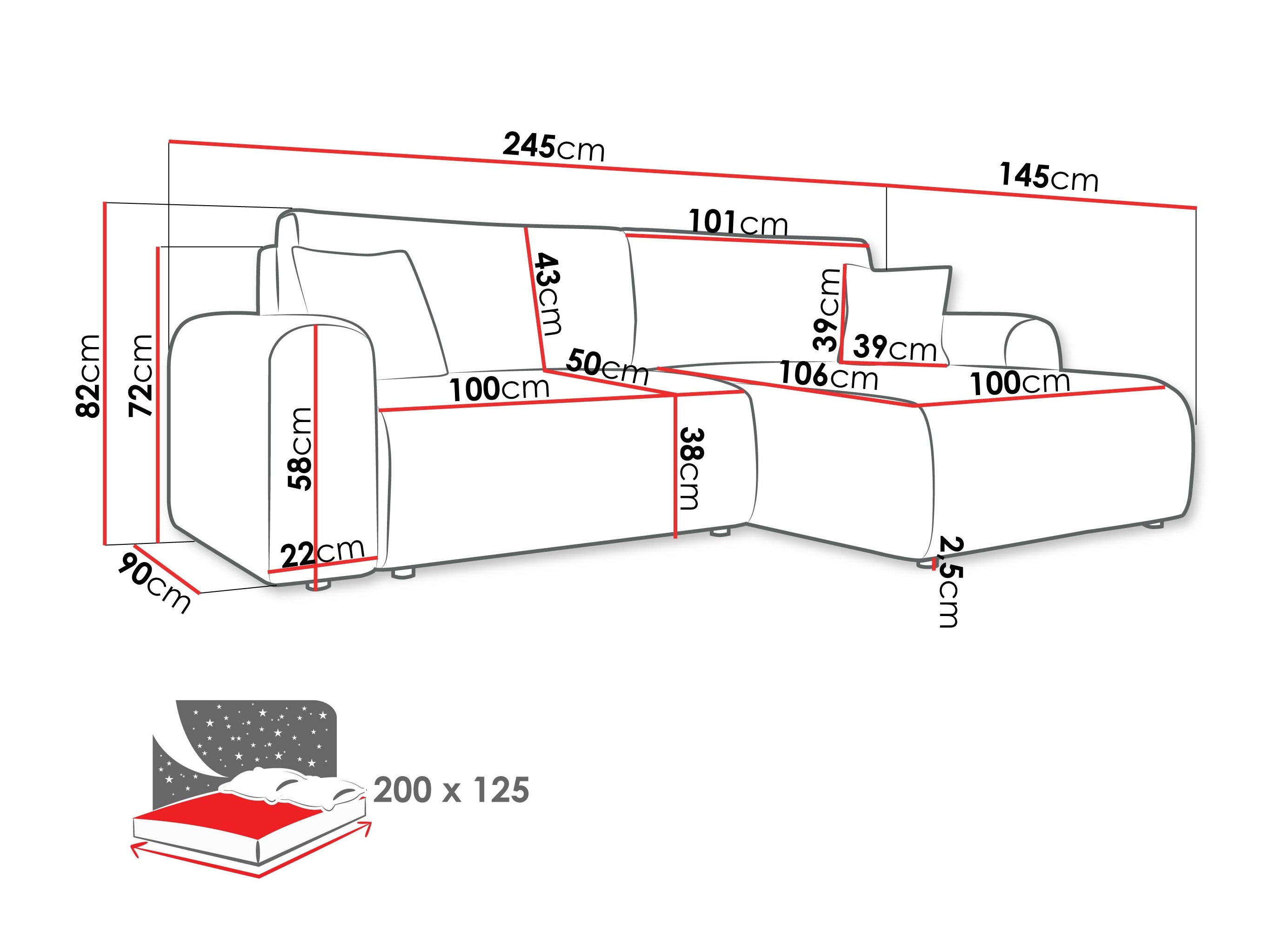 Ecksofa Luxum (Taro 25)