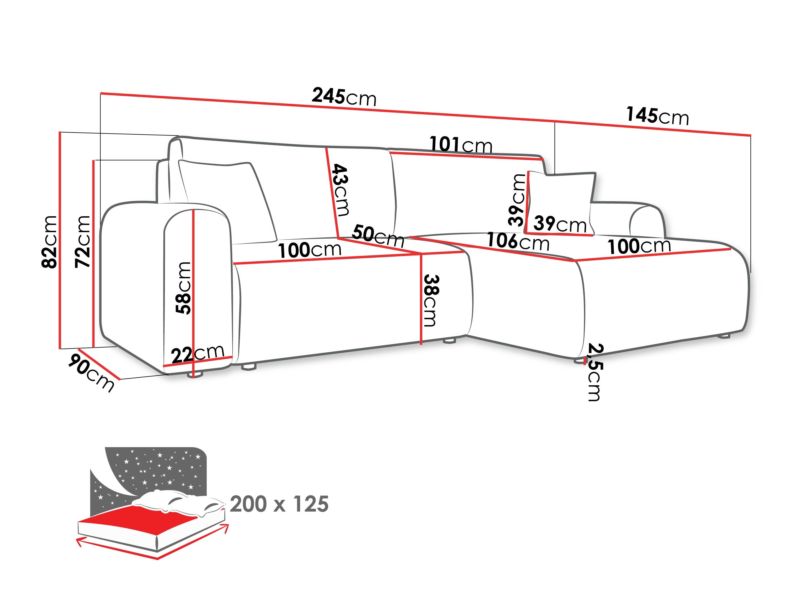 Ecksofa Luxum (Taro 57)