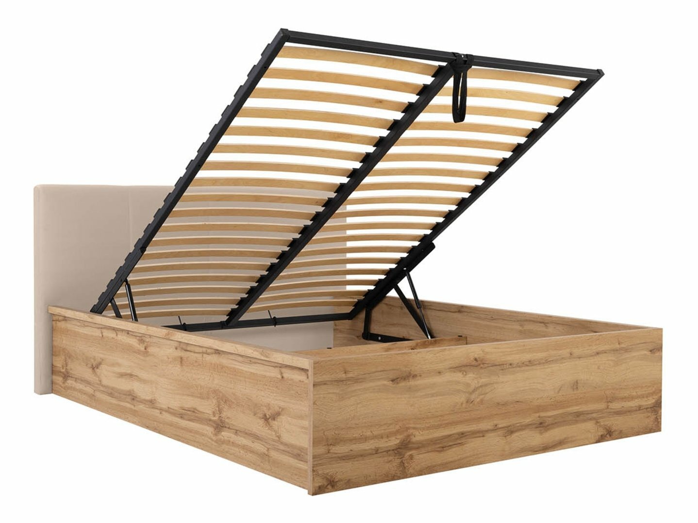 Bett Livevaro 123 (Wotan Eiche + Beige)