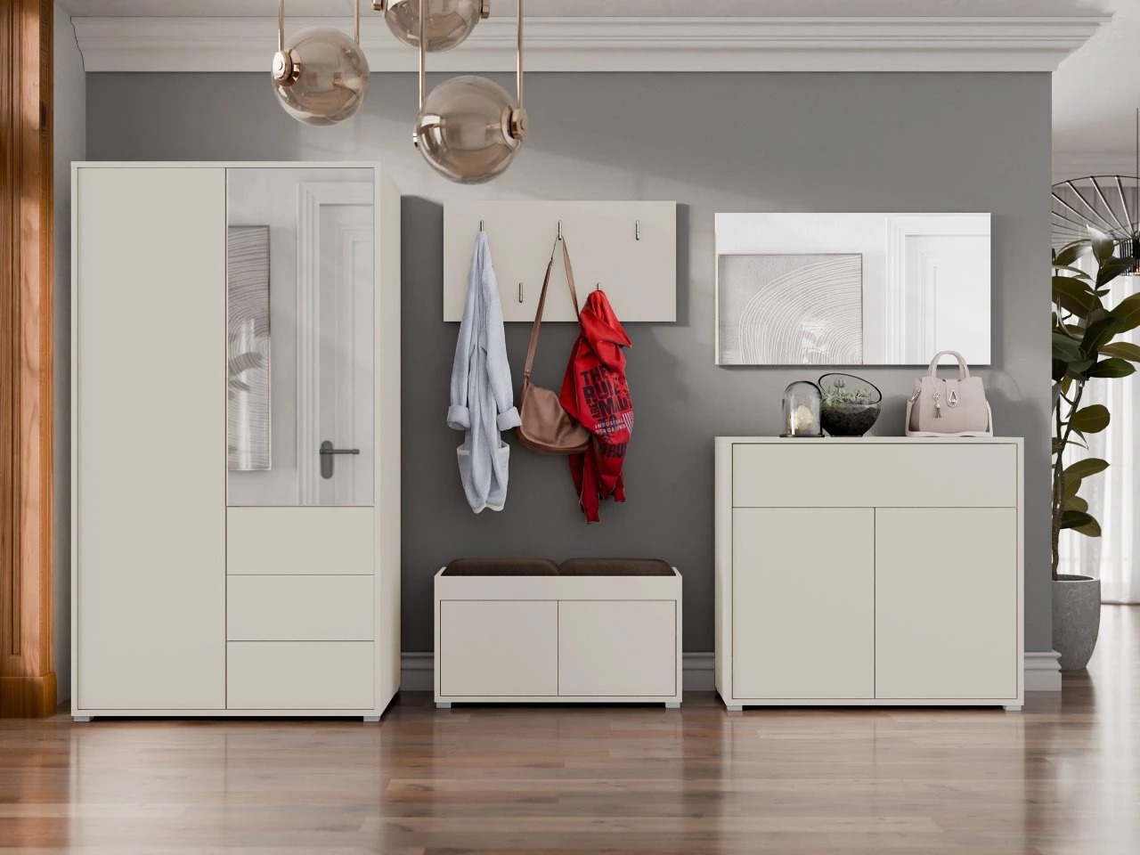 Kleiderschrank Comfivo Tutela (Kaschmir)