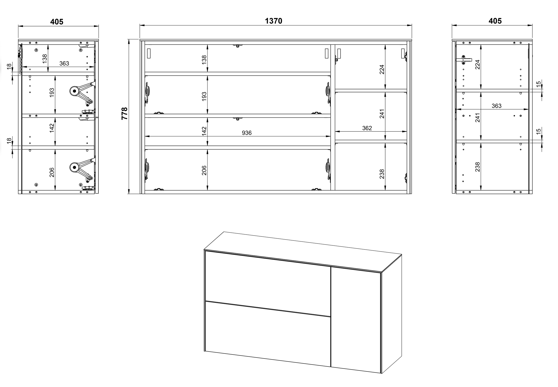 Schuhschrank Sacramento 516