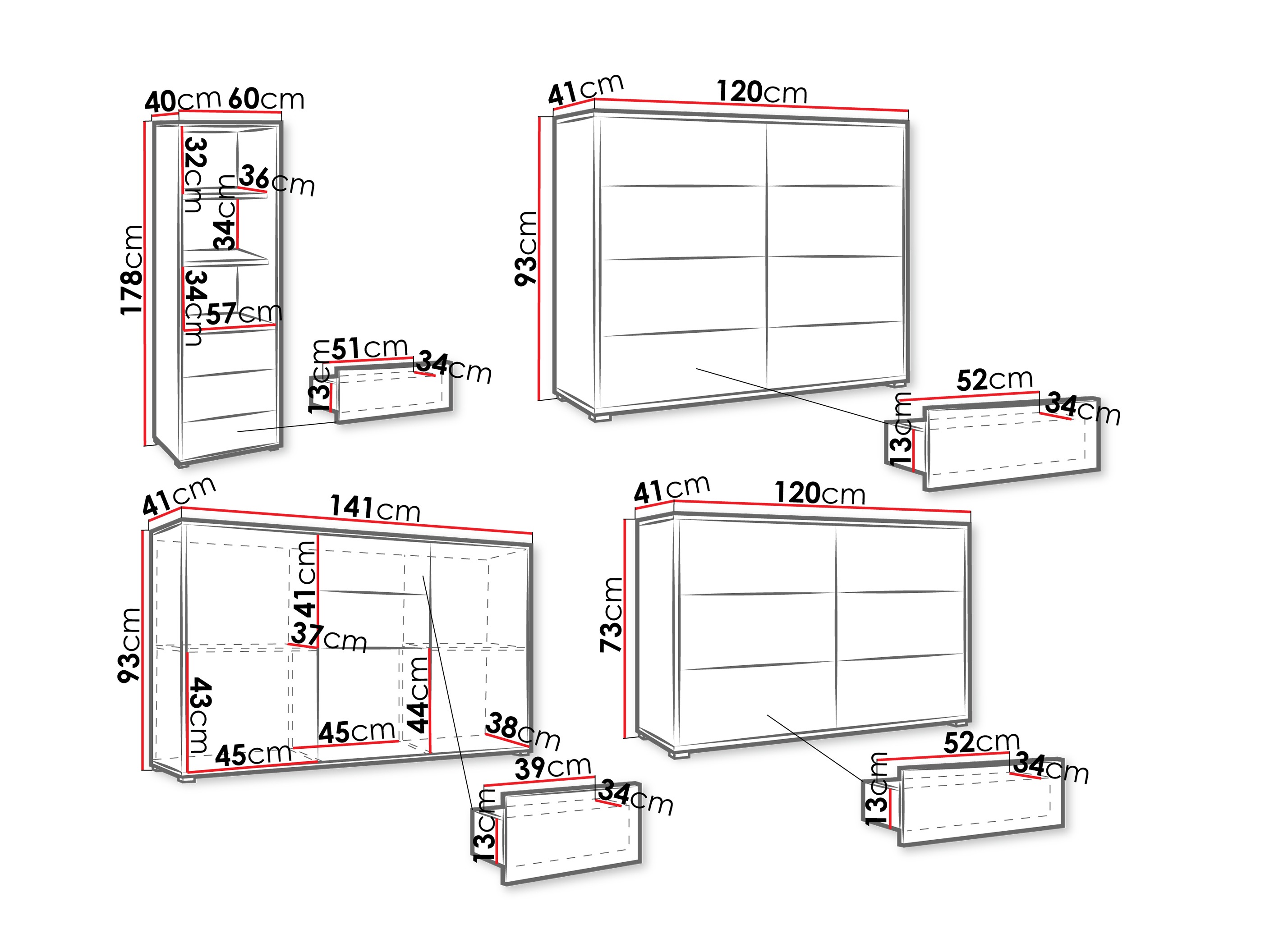 Wohnzimmer-Sets Comfivo Fersoe 108 (Weiß)