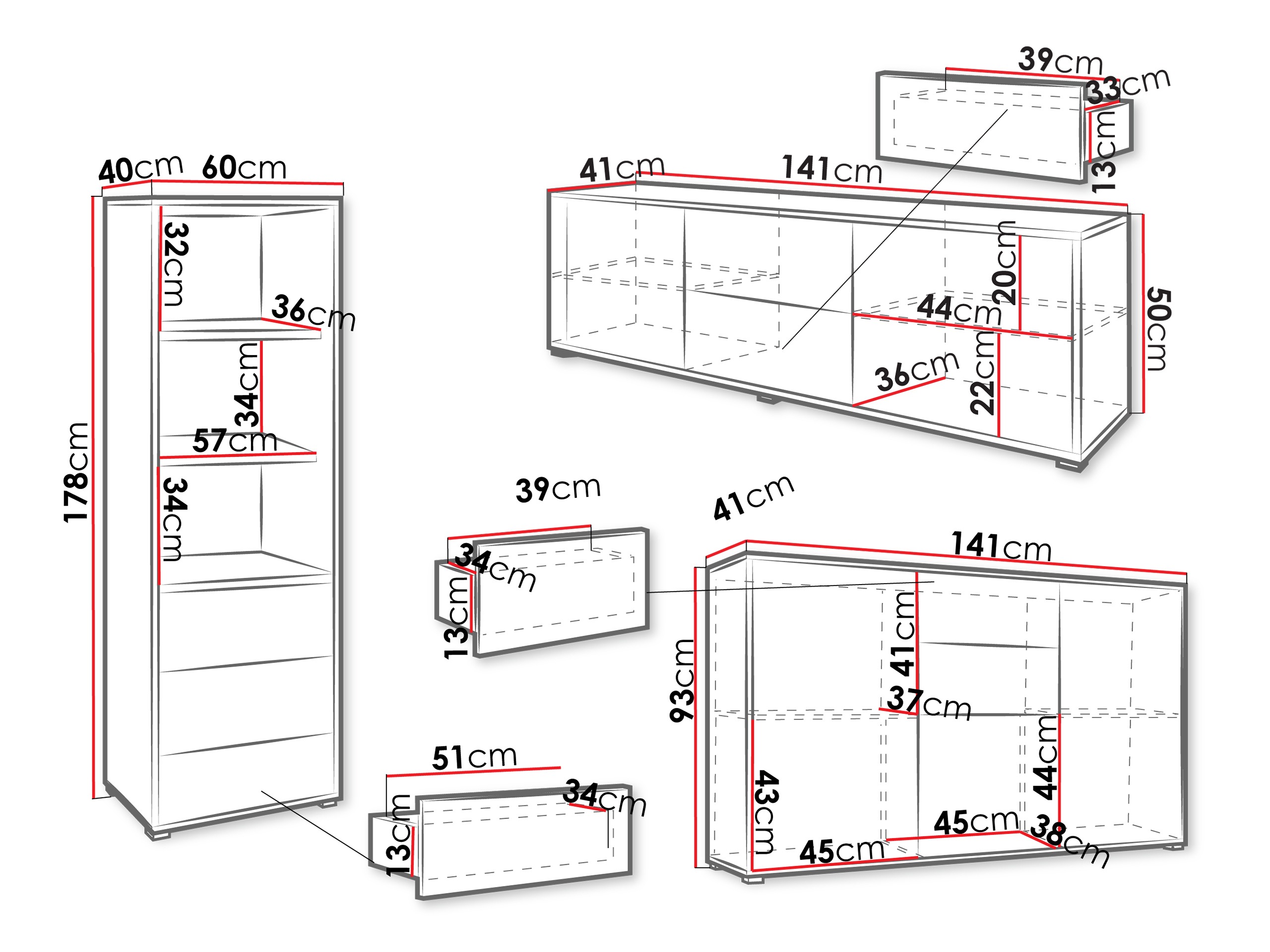 Wohnzimmer-Sets Comfivo Fersoe 110 (Weiß)