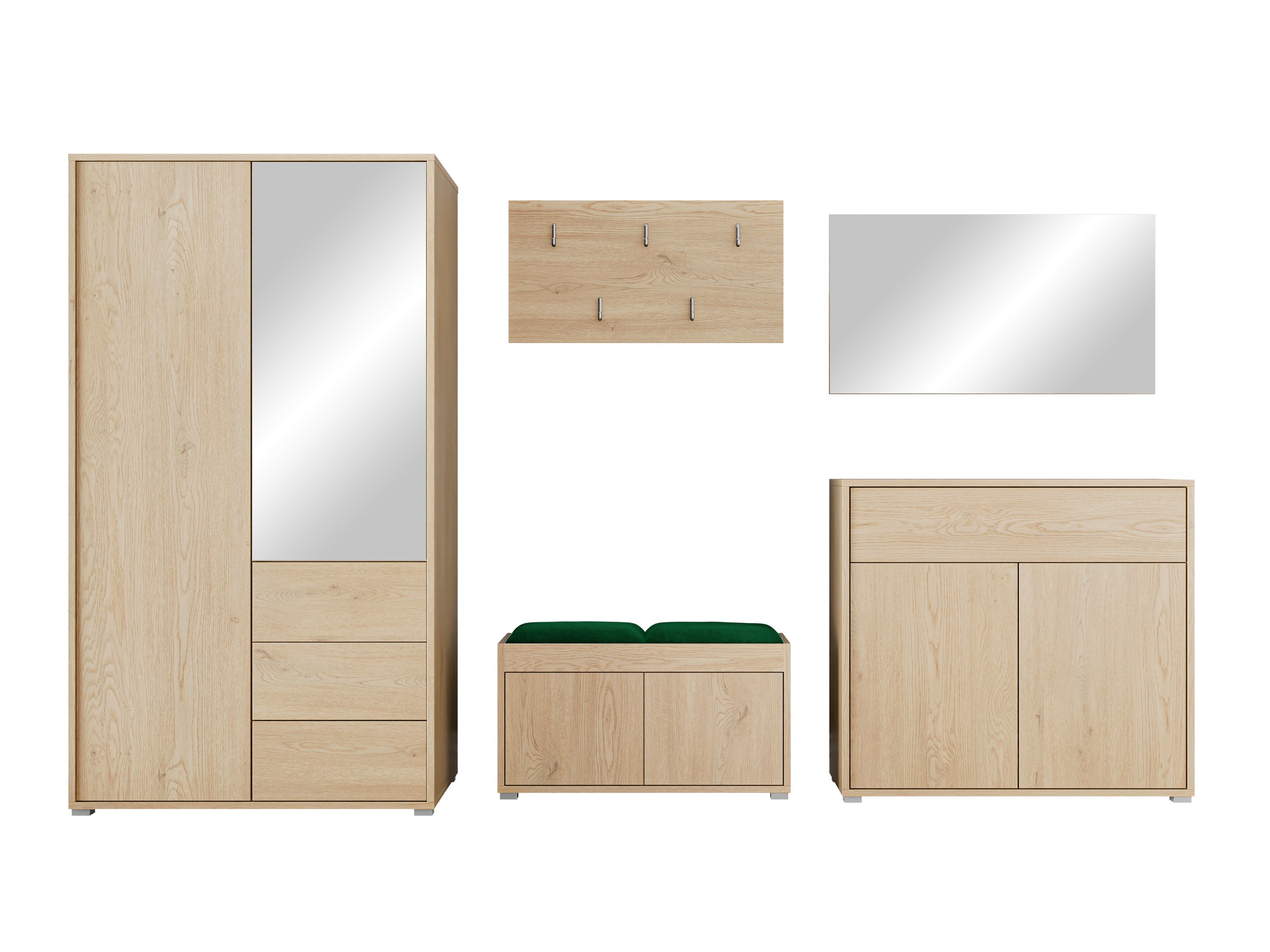 Flurgarnitur Comfivo Fersoe 118 (Eichenholzoptik)