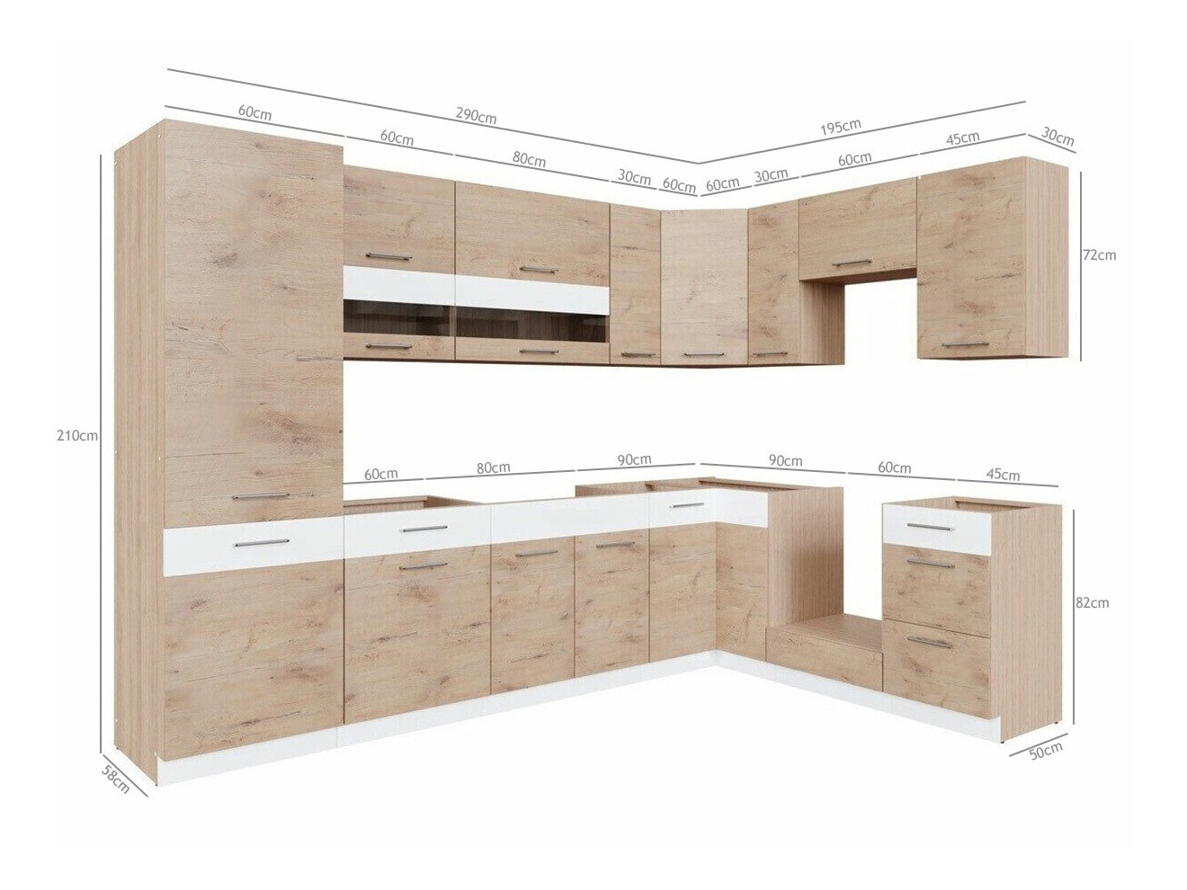Modulares Küchenset Mode Beech 130