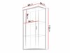 Hängeschrank Tornola 103 (Weiß + Weiß glänzend)
