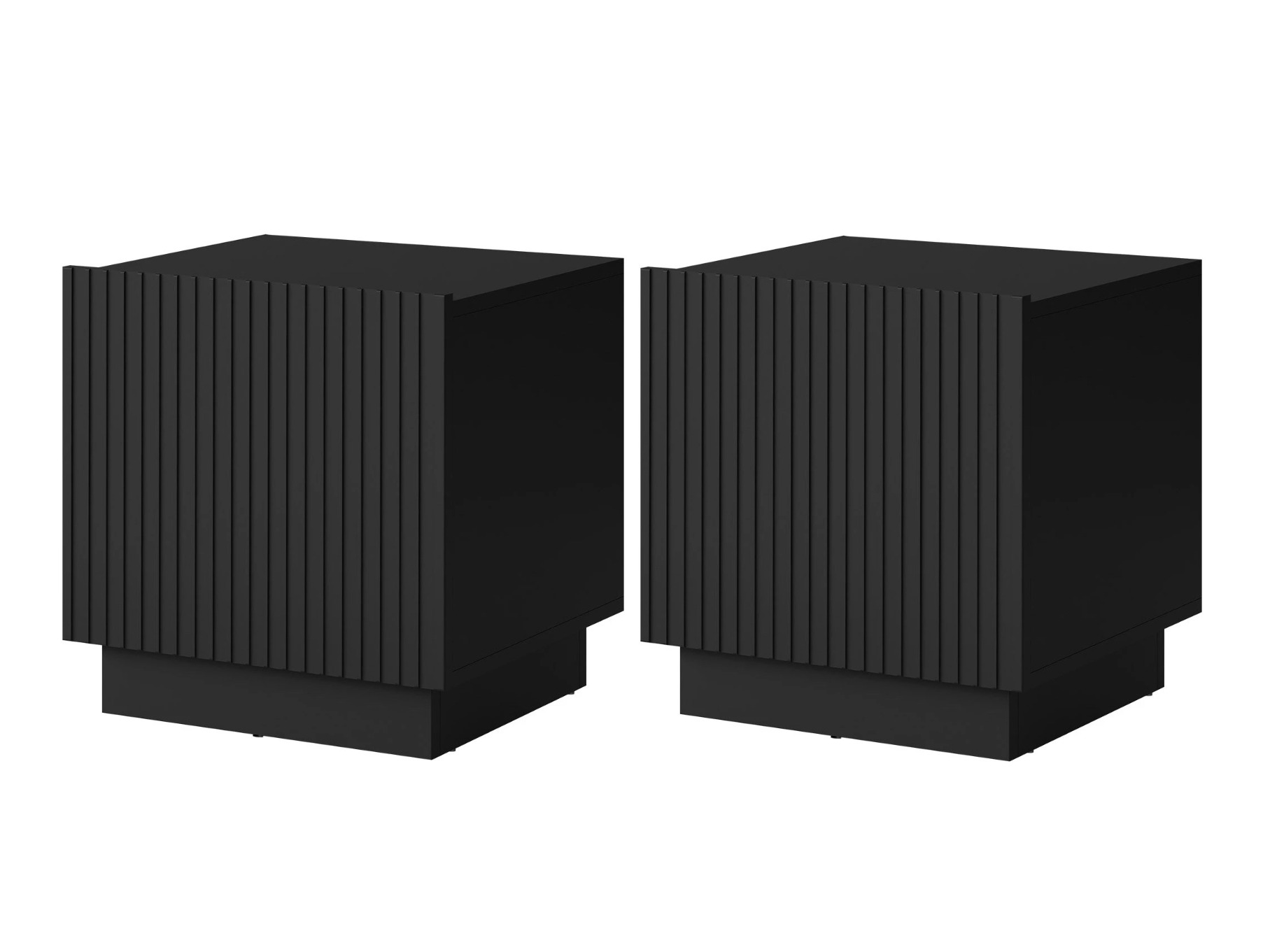 Set mit Nachttischen Lusonu 105 (Schwarz)