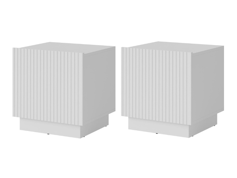 Set mit Nachttischen Lusonu 105 (Weiß)