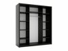 Kleiderschrank Murrieta 190 (Schwarz)