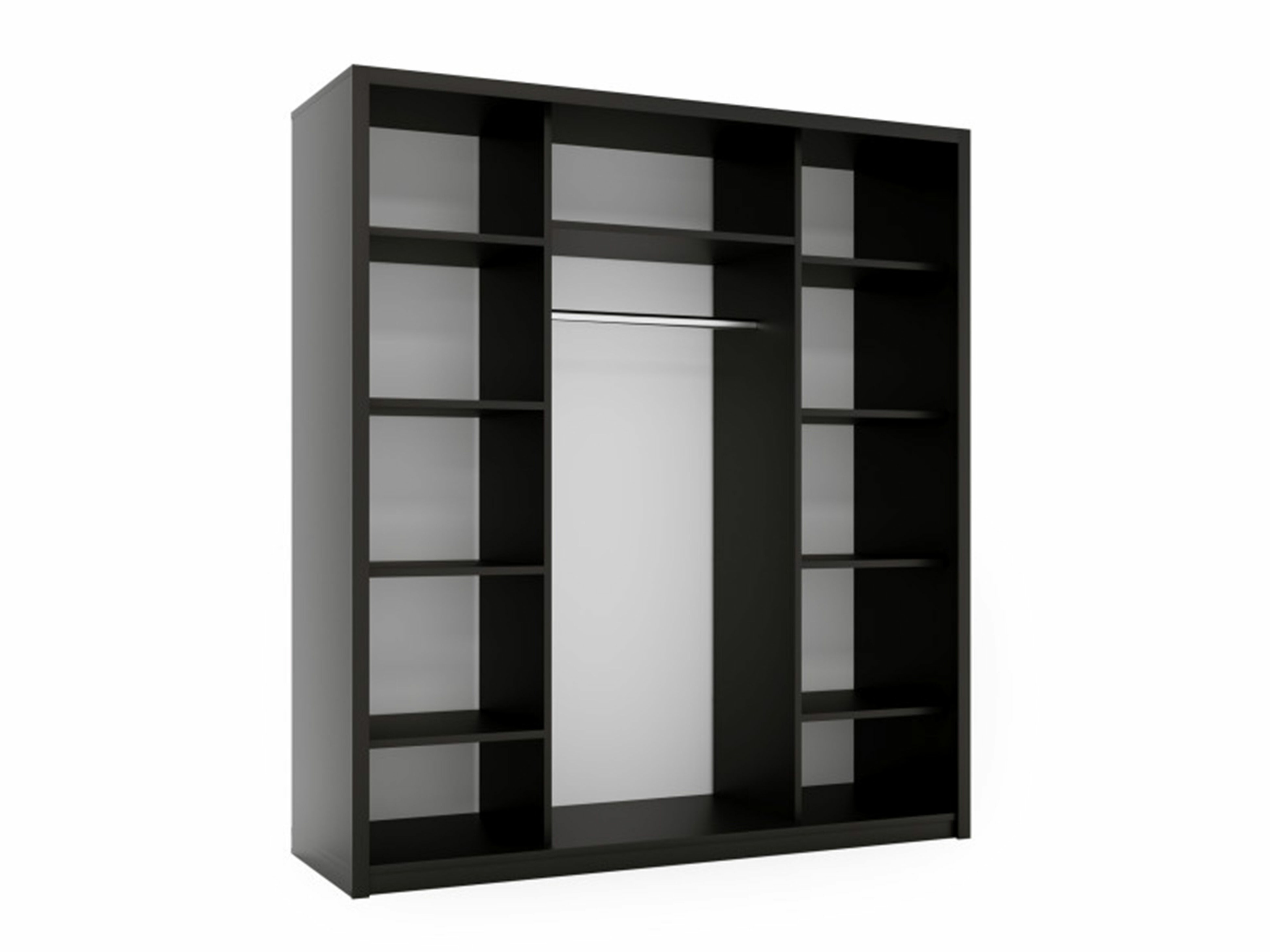 Kleiderschrank Murrieta 191 (Schwarz)