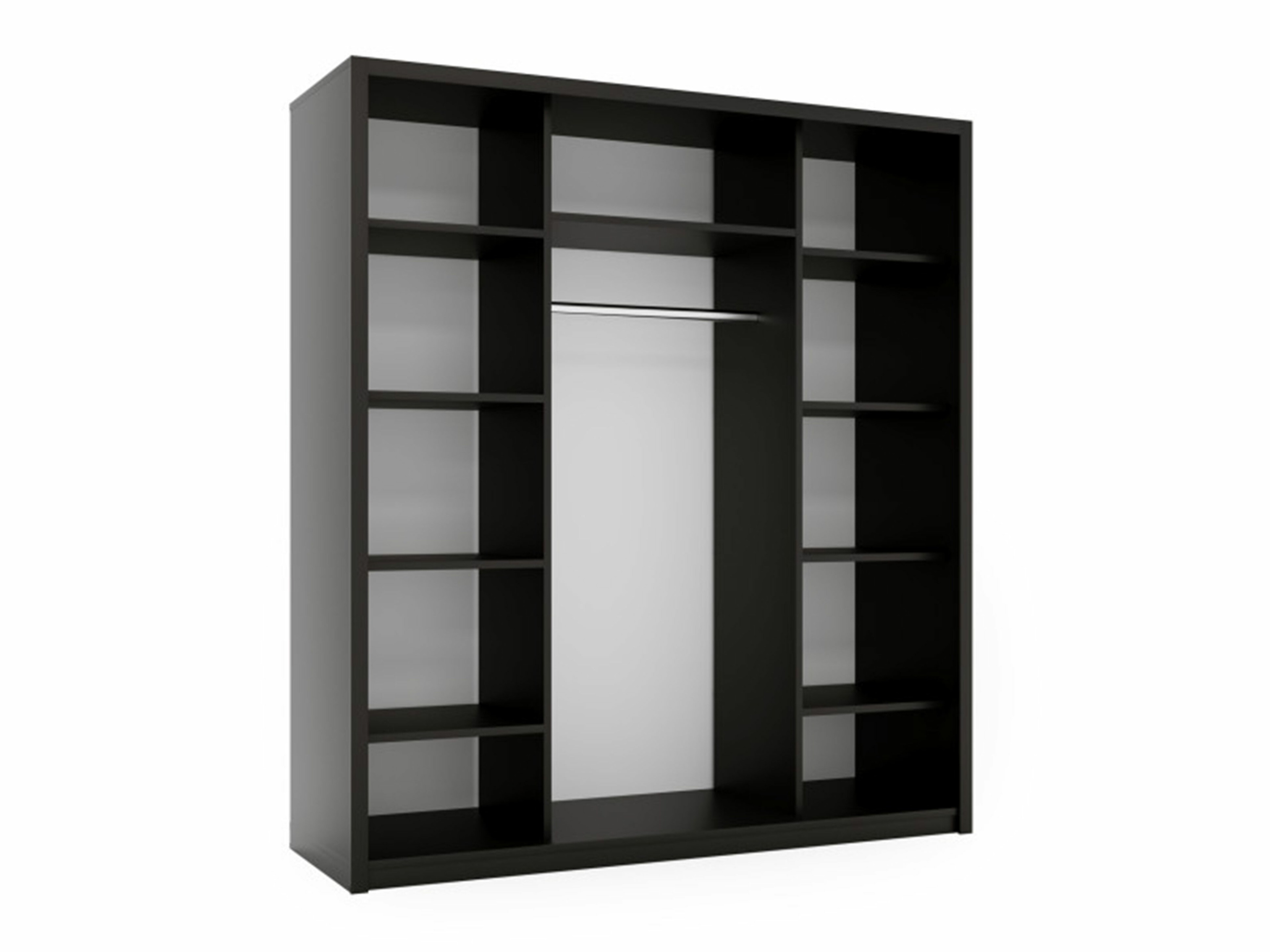 Kleiderschrank Murrieta 192 (Schwarz + Gelb)