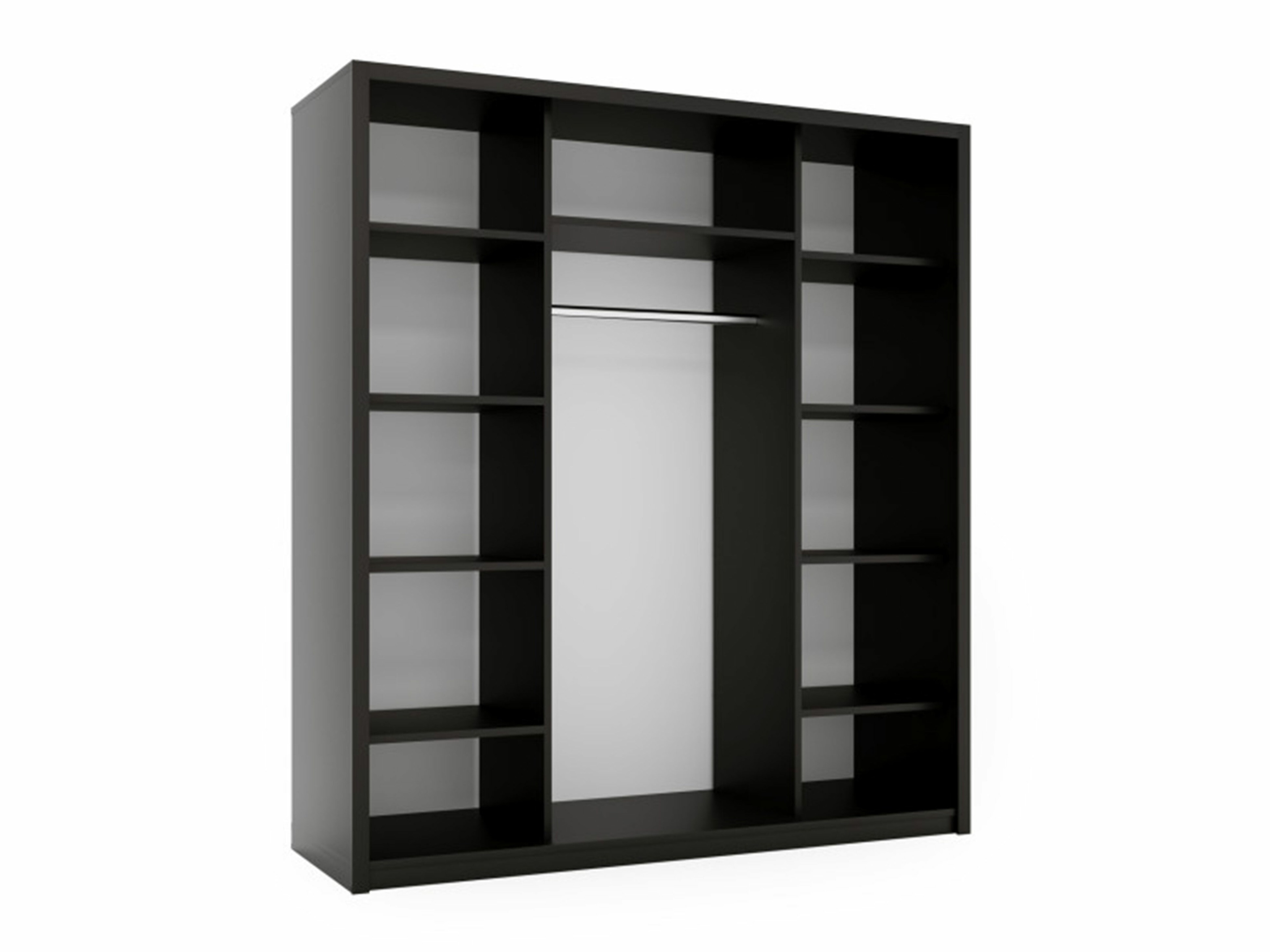 Kleiderschrank Murrieta 193 (Schwarz + Gelb)