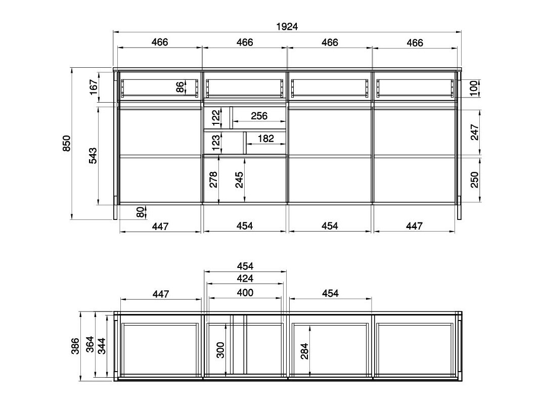 Kommoden Fermaru 105 (Weiß + Eichenholzoptik)