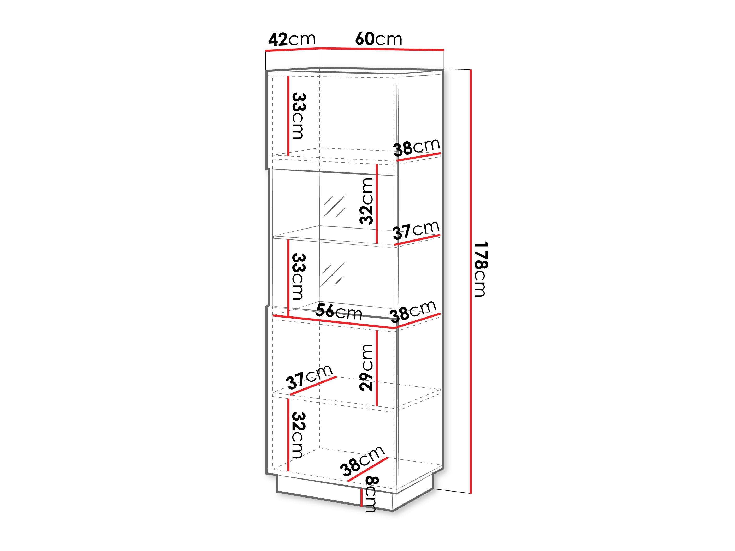 Regal Lingua I (Weiß)