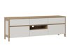 TV-Möbel Fermaru 102 (Weiß + Eichenholzoptik)