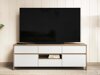 TV-Möbel Fermaru 102 (Weiß + Eichenholzoptik)