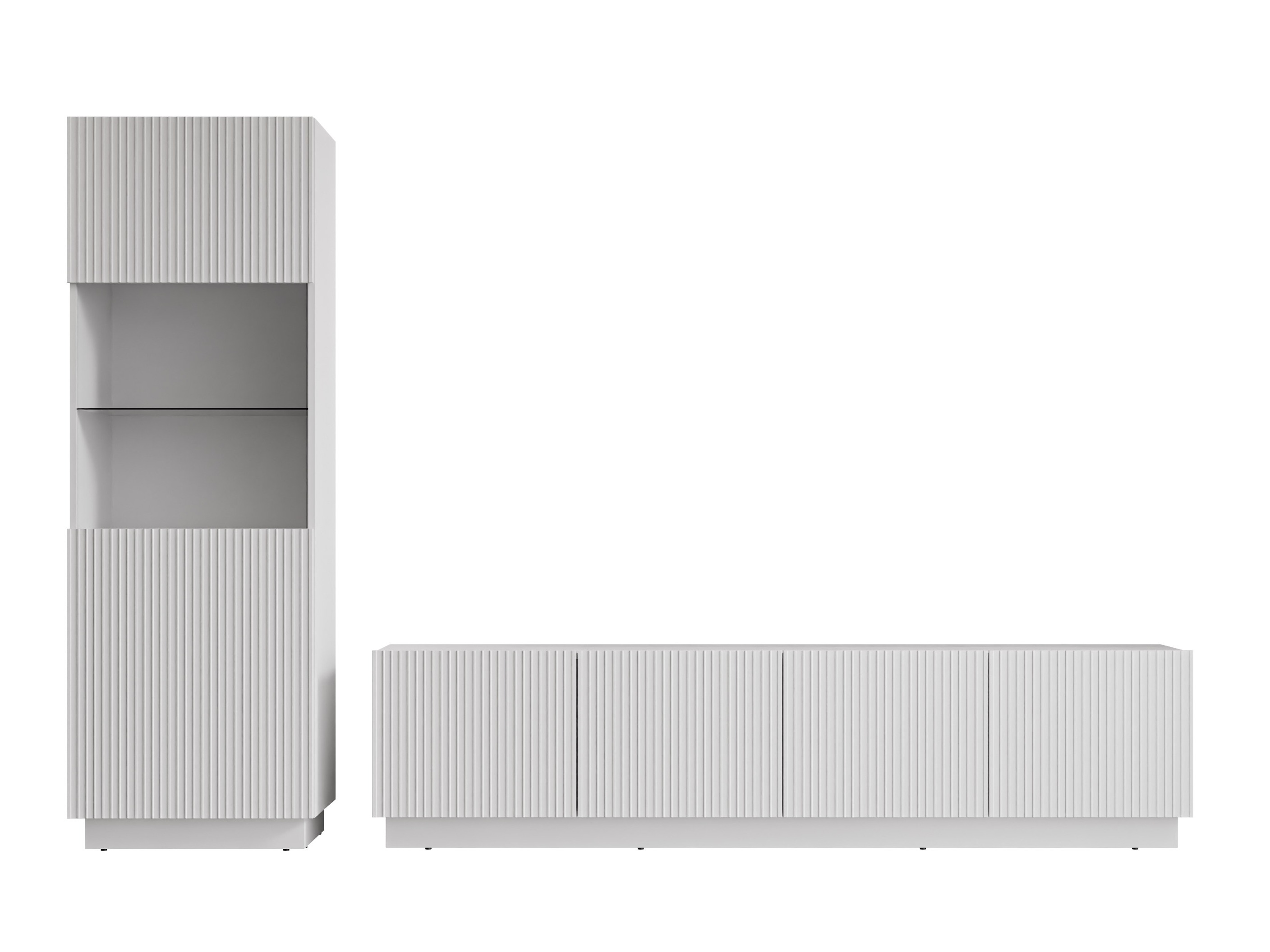 Wohnzimmer-Sets Lusonu 107 (Weiß)