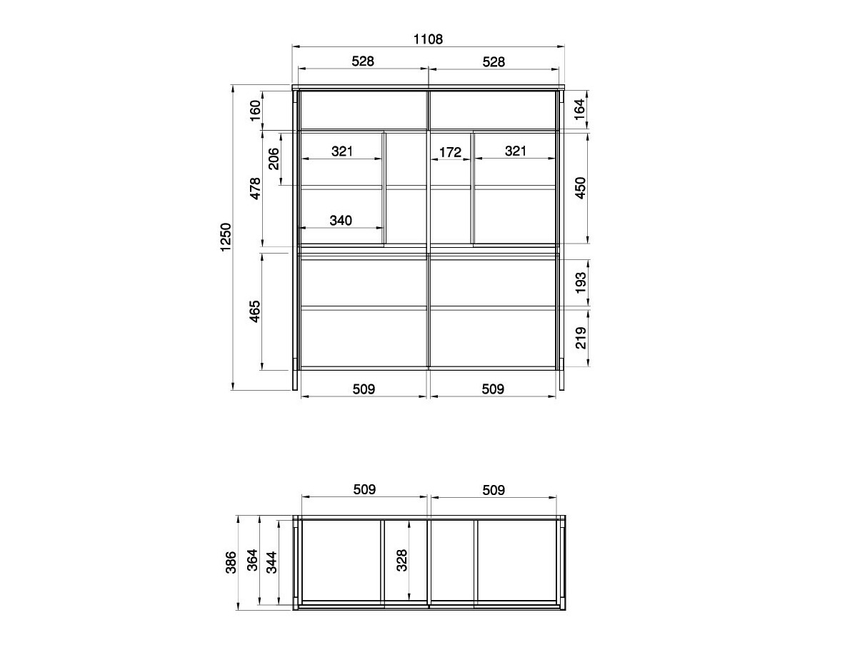 Wohnzimmer-Sets Fermaru 110 (Weiß + Eichenholzoptik)