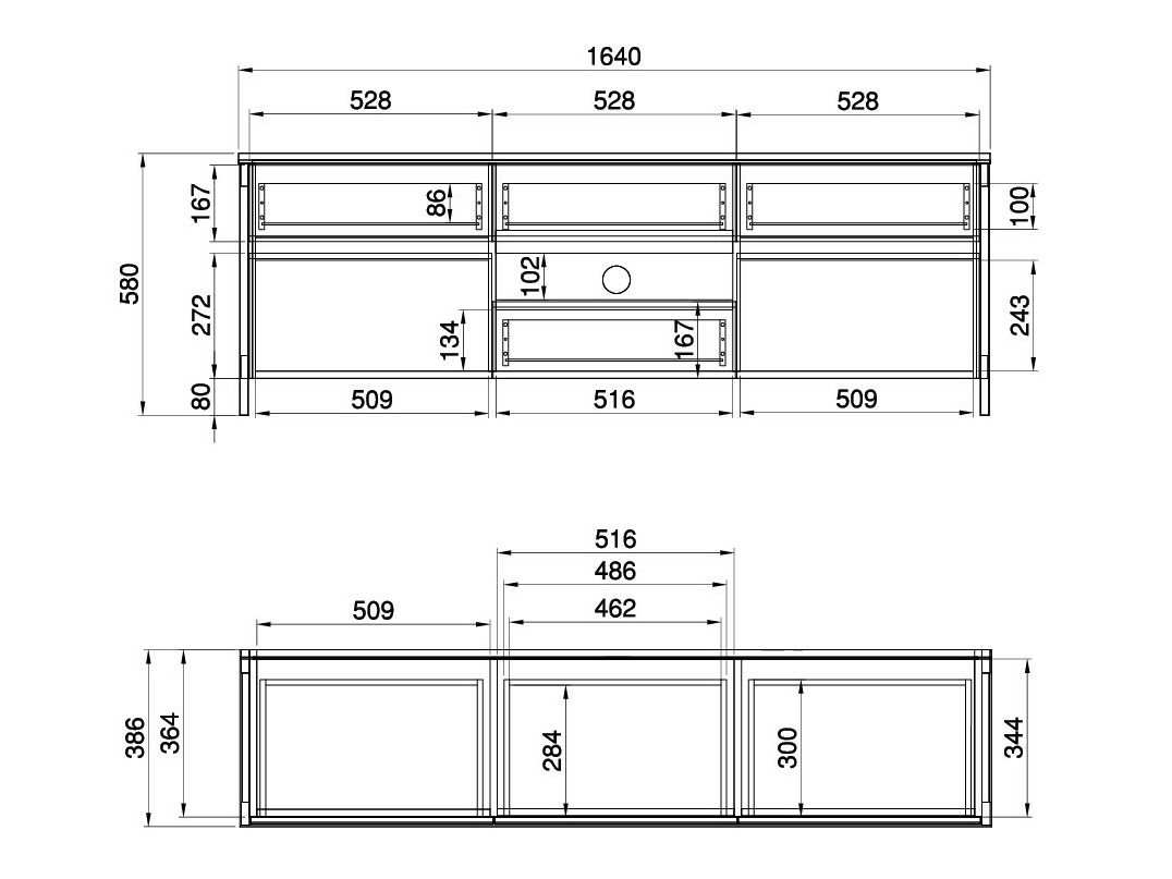Wohnzimmer-Sets Fermaru 110 (Weiß + Eichenholzoptik)