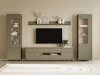 Wohnzimmer-Sets Fermaru 111 (Staubiges Grün + Eichenholzoptik)
