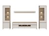 Wohnzimmer-Sets Fermaru 111 (Weiß + Eichenholzoptik)