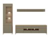 Wohnzimmer-Sets Fermaru 113 (Staubiges Grün + Eichenholzoptik)
