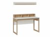 Bürotisch Fermaru 115 (Weiß + Eichenholzoptik)