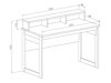 Heimbüro-Set Fermaru 116 (Weiß + Eichenholzoptik)