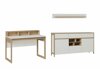 Heimbüro-Set Fermaru 116 (Weiß + Eichenholzoptik)