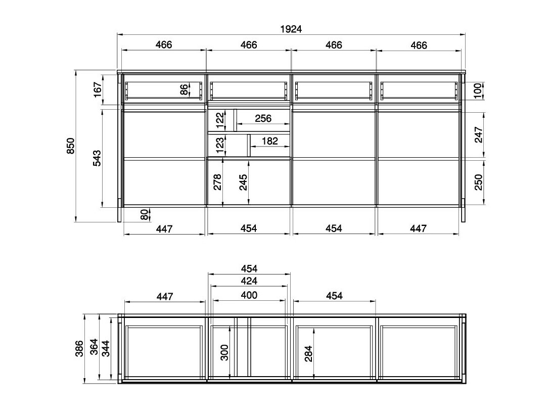 Heimbüro-Set Fermaru 117 (Weiß + Eichenholzoptik)