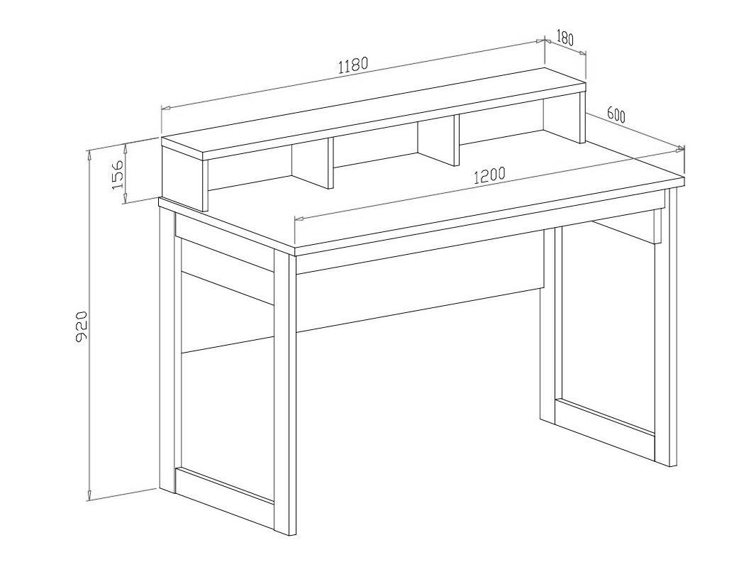 Heimbüro-Set Fermaru 117 (Weiß + Eichenholzoptik)