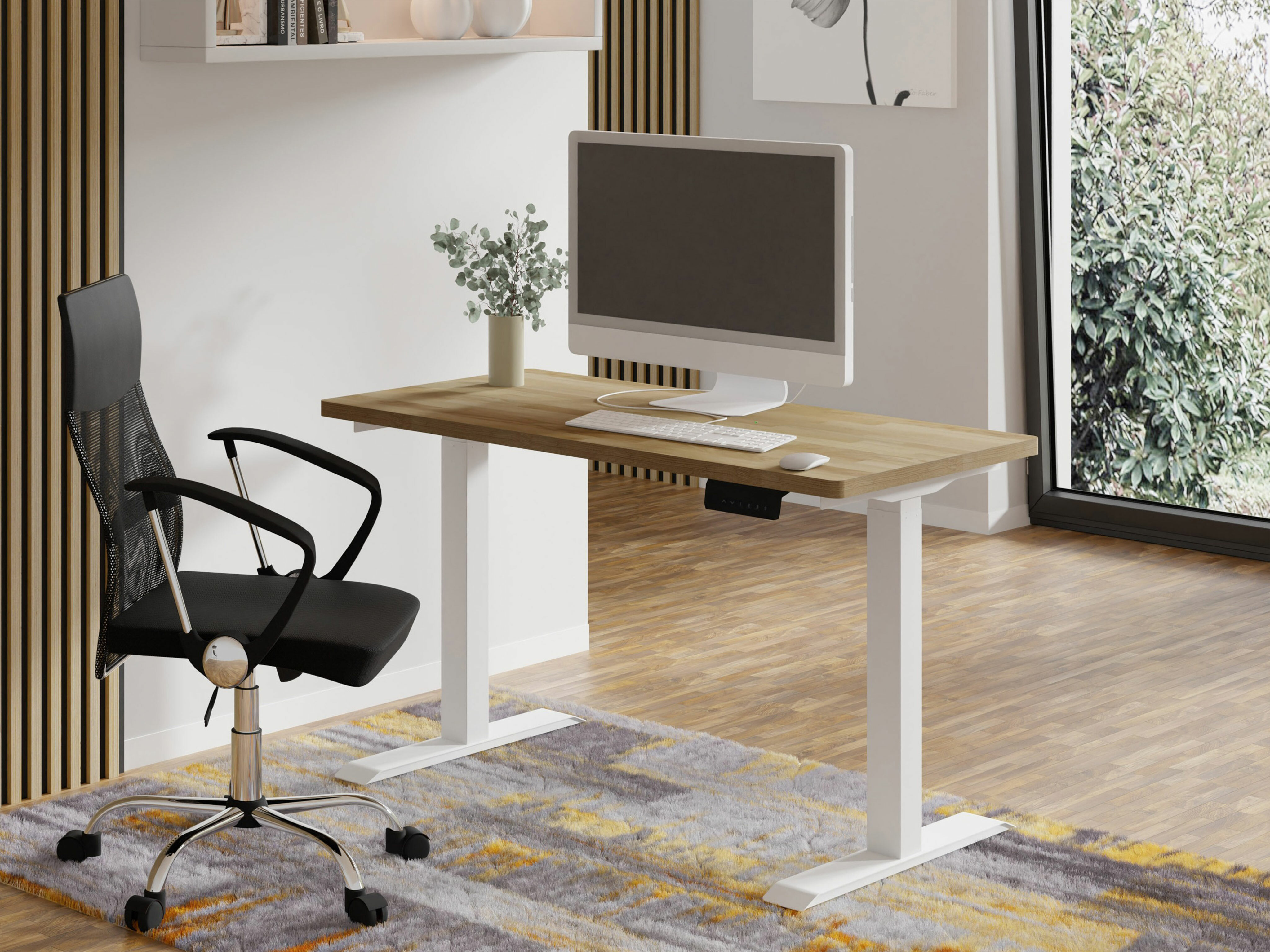 Höhenverstellbarer Schreibtisch Buffalo 200 (Weiß)