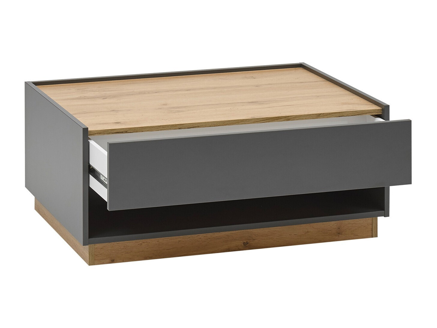Couchtisch Elbsori 123 (Anthrazit + Wotan Eiche)