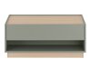 Couchtisch Elbsori 123 (Grün + Eichenholzoptik)