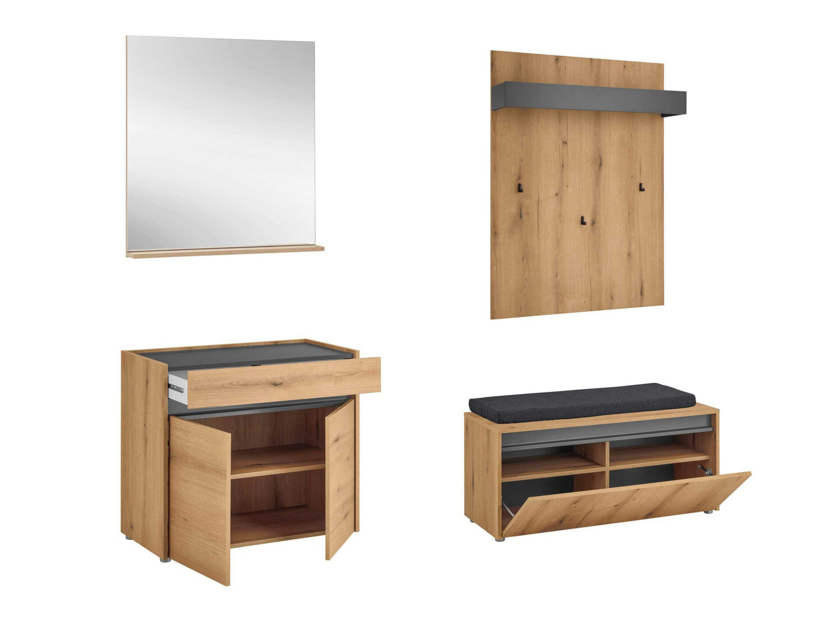 Flurgarnitur Elbsori 168 (Eichenholzoptik)