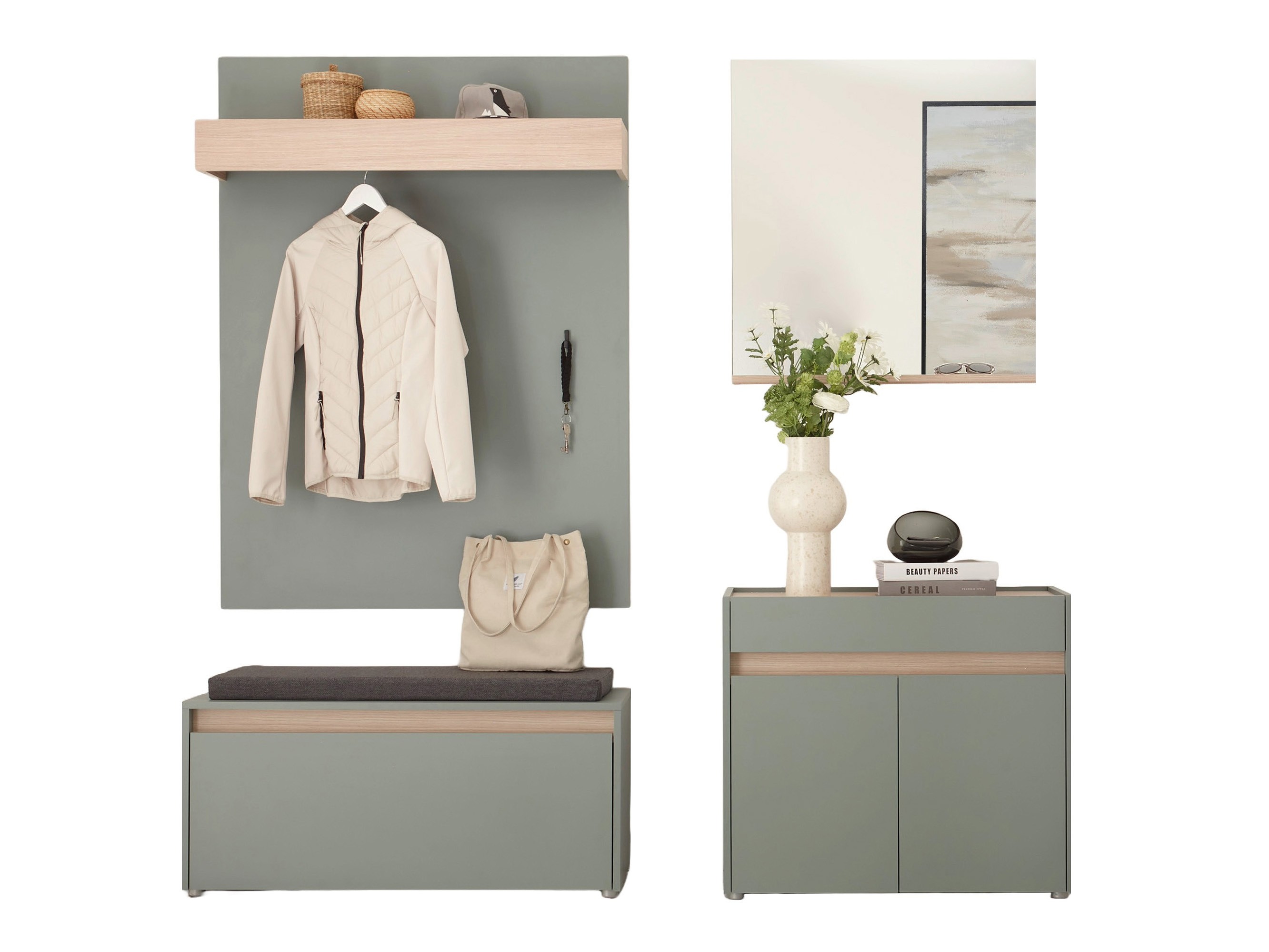 Flurgarnitur Elbsori 168 (Grün)