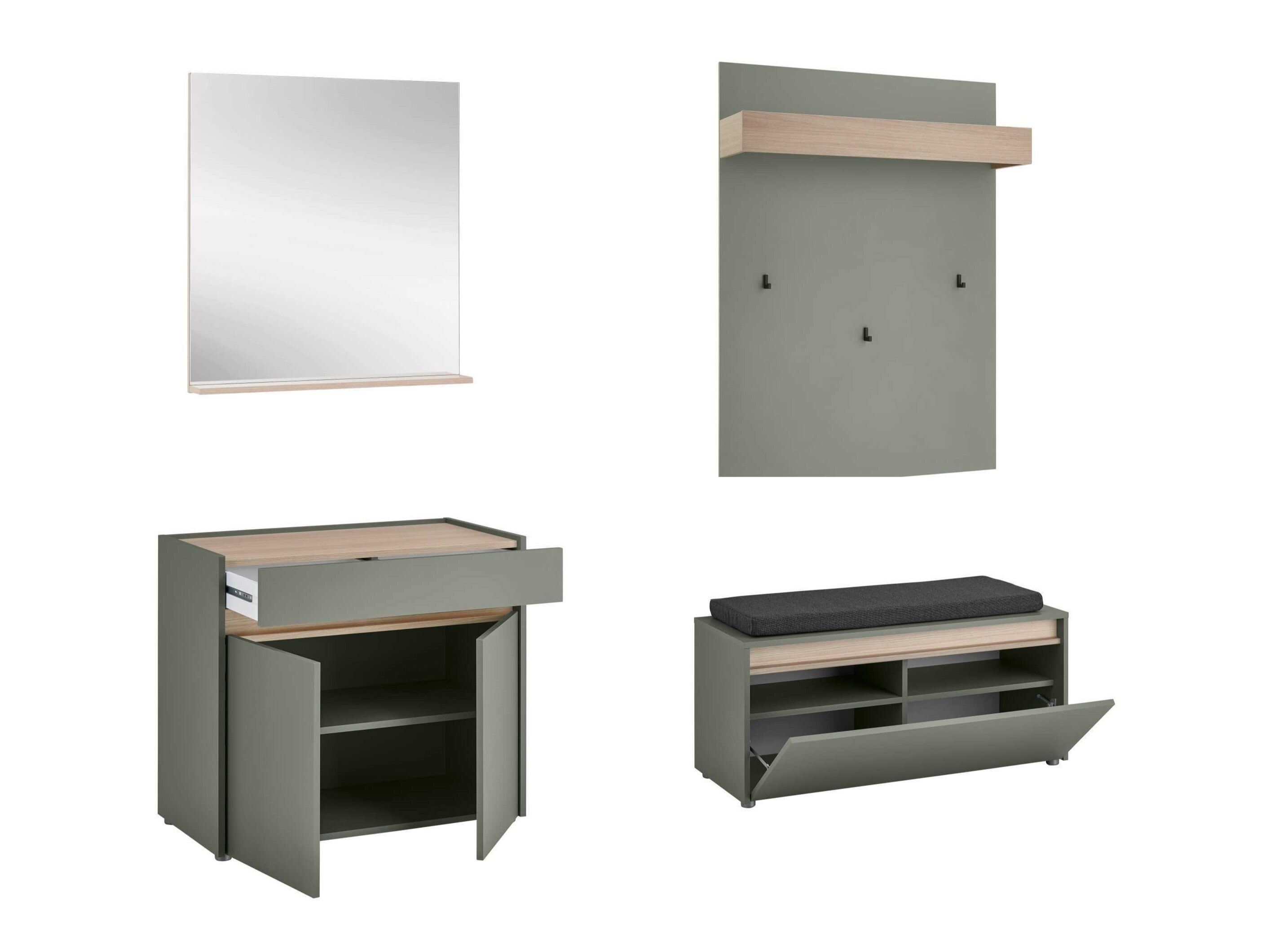 Flurgarnitur Elbsori 168 (Grün)