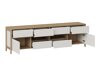 Wohnzimmer-Sets Fermaru 111 (Weiß + Eichenholzoptik)