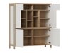 Wohnzimmer-Sets Fermaru 112 (Weiß + Eichenholzoptik)