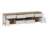 Wohnzimmer-Sets Fermaru 113 (Weiß + Eichenholzoptik)