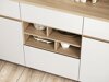Wohnzimmer-Sets Fermaru 113 (Weiß + Eichenholzoptik)
