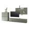 Wohnzimmer-Sets Elbsori 127 (Grün + Eichenholzoptik)
