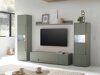 Wohnzimmer-Sets Elbsori 130 (Grün + Eichenholzoptik)
