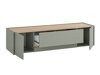 Wohnzimmer-Sets Elbsori 130 (Grün + Eichenholzoptik)