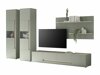 Wohnzimmer-Sets Elbsori 132 (Grün + Eichenholzoptik)