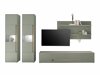 Wohnzimmer-Sets Elbsori 132 (Grün + Eichenholzoptik)