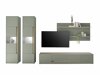 Wohnzimmer-Sets Elbsori 132 (Grün + Eichenholzoptik)