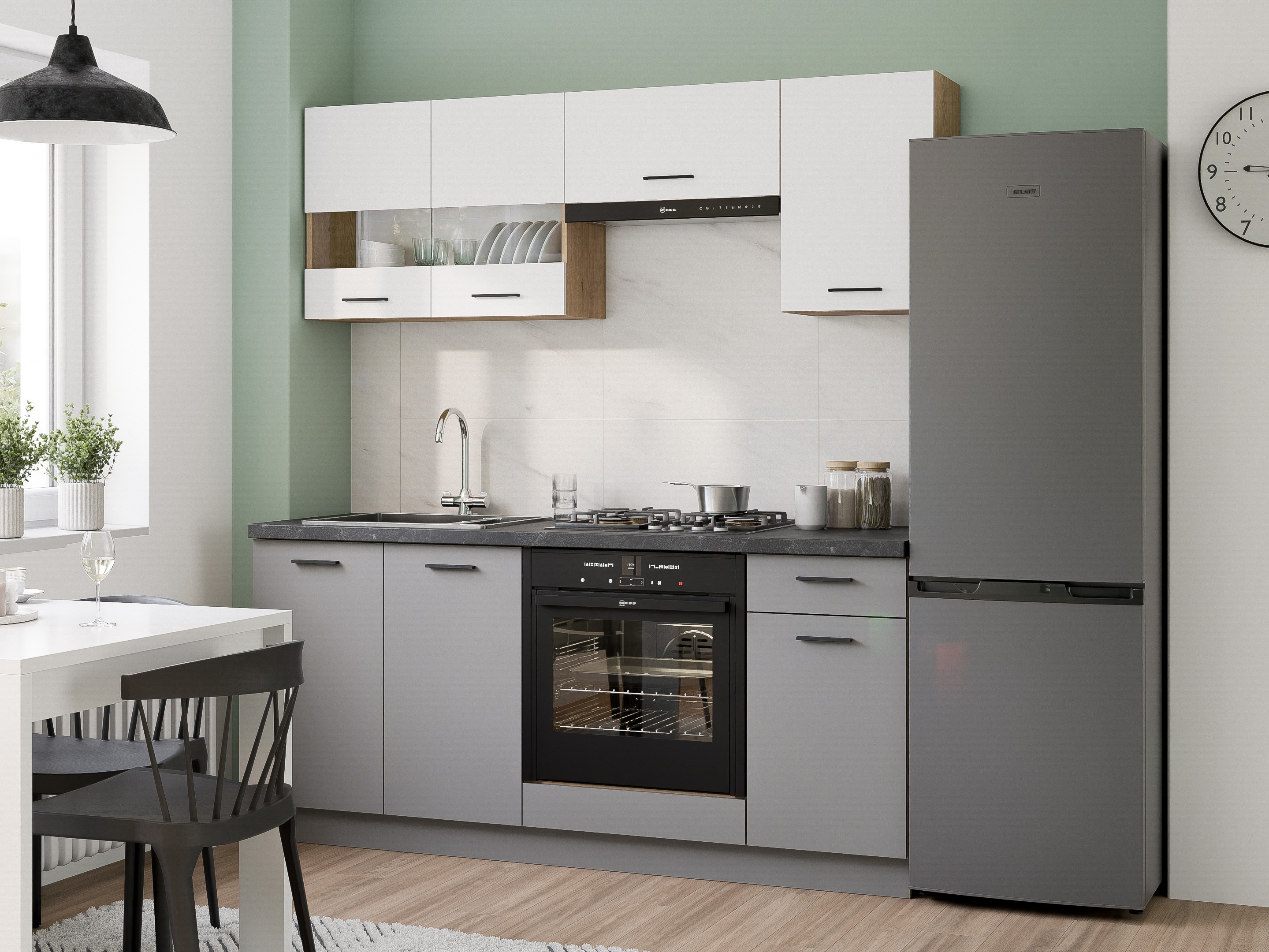 Modulares Küchenset Ati White Grey 117