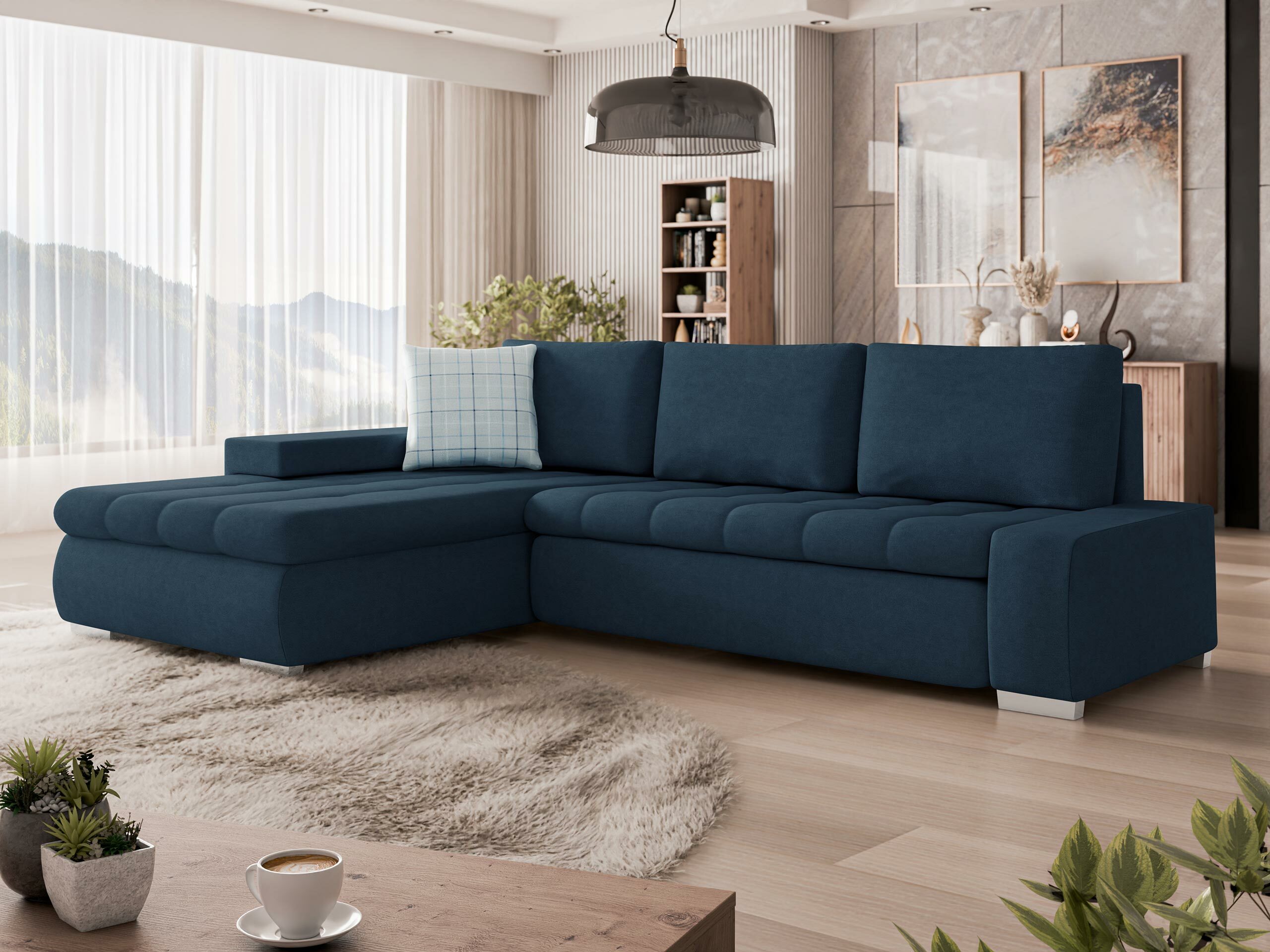 Ecksofa Comfivo 112 (Uttario Velvet 2967 + Senegal 818)